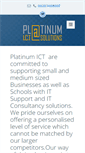 Mobile Screenshot of platinum-ict.com